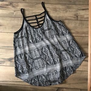 Caged Back Aztec Tank